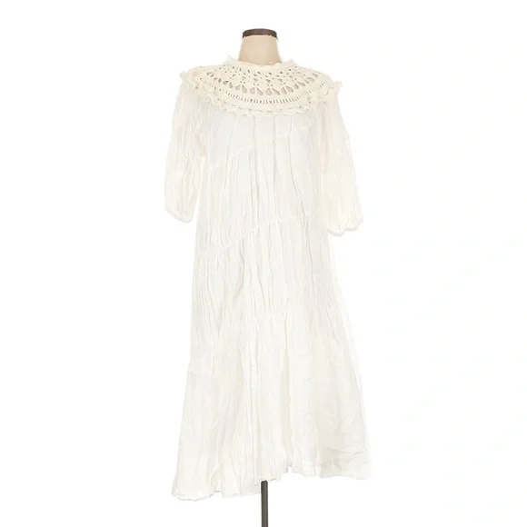 Sea New York Crochet Yoke Maxi Dress – Size L - Picture 8 of 13